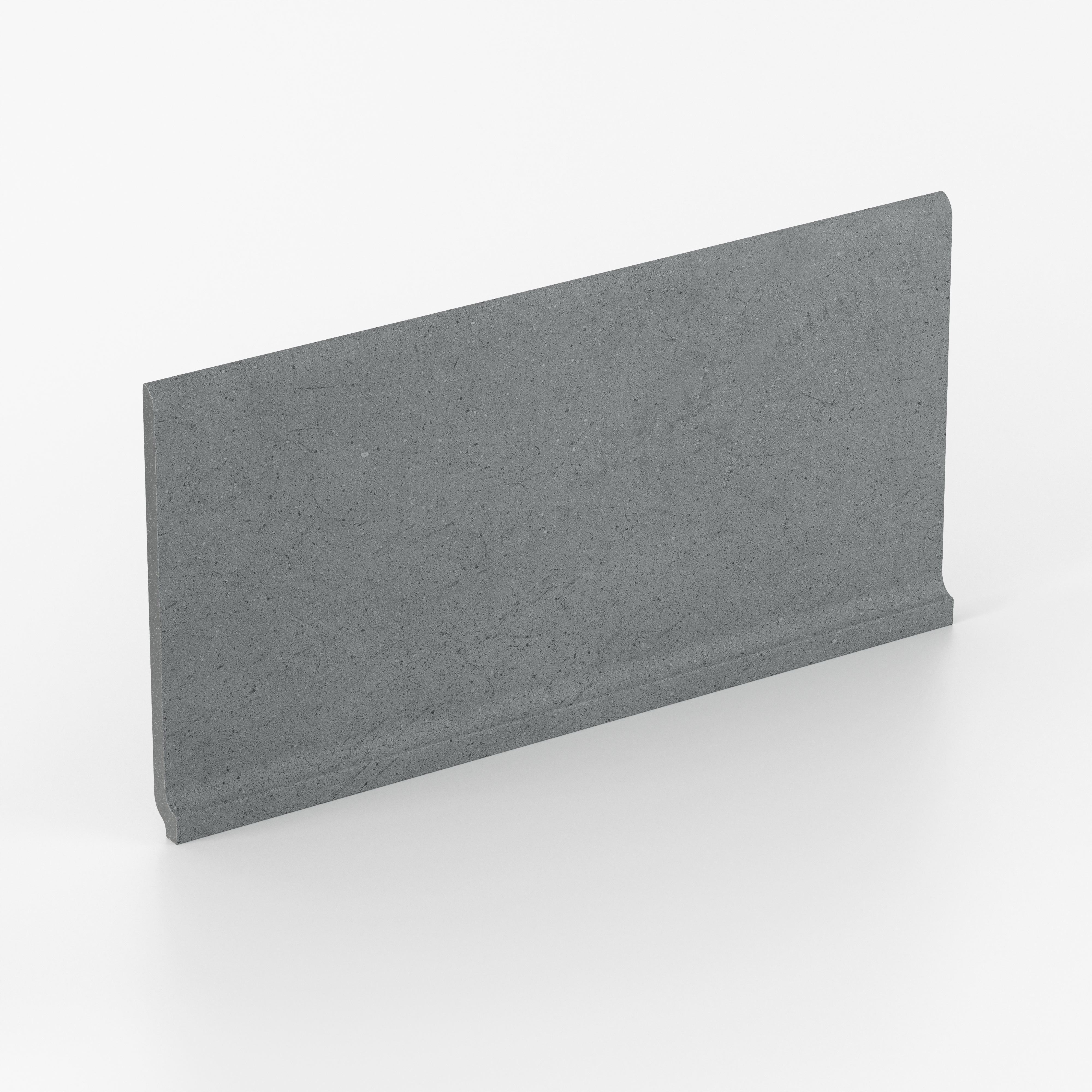 Palmer 6 x 12 Matte Porcelain Cove Base Tile in Grey | Edward Martin