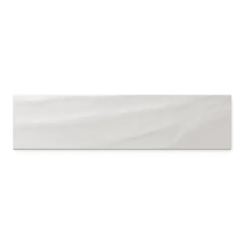 Palmer 6 x 24 Glossy Porcelain Tile in Bianco
