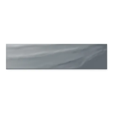 Palmer 6 x 24 Glossy Porcelain Tile in Blue Grey