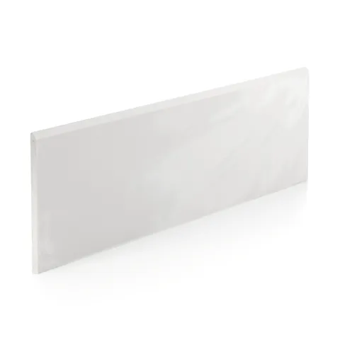 Palmer 6 x 24 Glossy Porcelain Bullnose Tile in Bianco