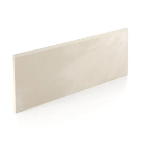 Palmer 6 x 24 Glossy Porcelain Bullnose Tile in Cashmere