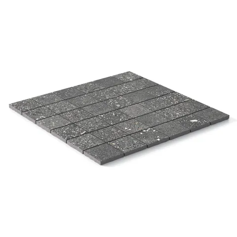 Sloane 2 x 2 Matte Porcelain Mosaic Tile in Charcoal