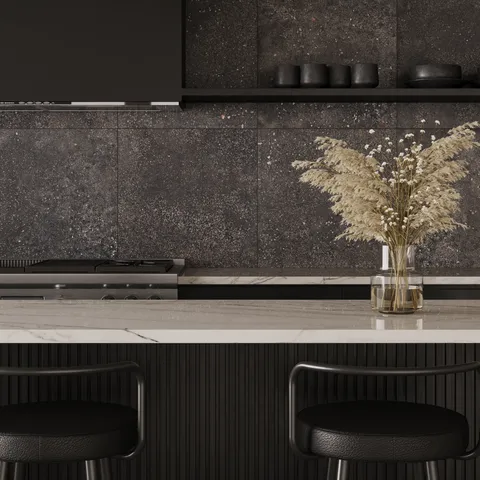 Sloane 24 x 24 Matte Porcelain Tile in Charcoal