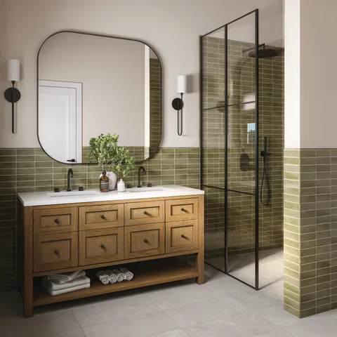 Adeline 12 x 24 Matte Porcelain Tile in Taupe