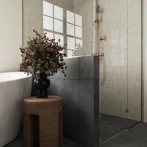 Adeline 24 x 24 Matte Porcelain Tile in Midnight