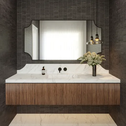 Adeline 1 x 4 Matte Porcelain Mosaic Tile in Midnight