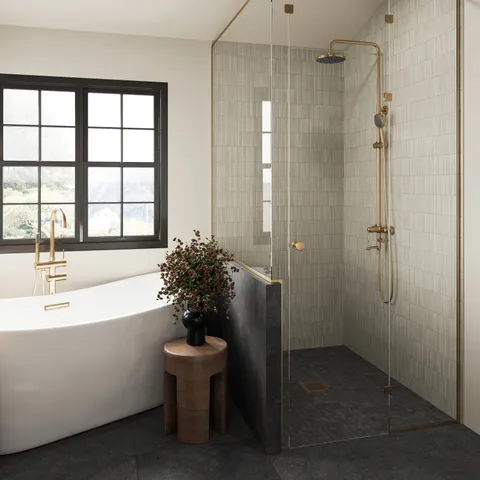 Adeline 1.5 x 1.5 Matte Porcelain Mosaic Tile in Midnight