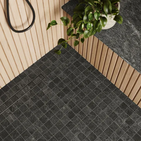 Dawson 2 x 2 Matte Porcelain Mosaic Tile in Charcoal