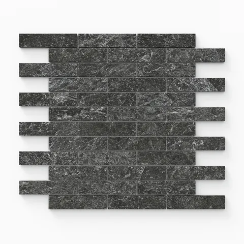 Dawson 1 x 4 Matte Porcelain Mosaic Tile in Charcoal