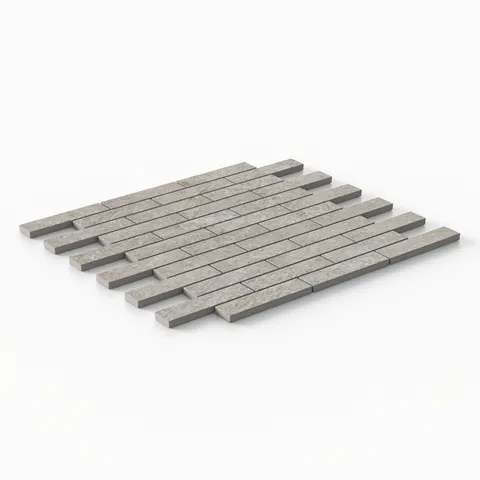Dawson 1 x 4 Matte Porcelain Mosaic Tile in Pewter
