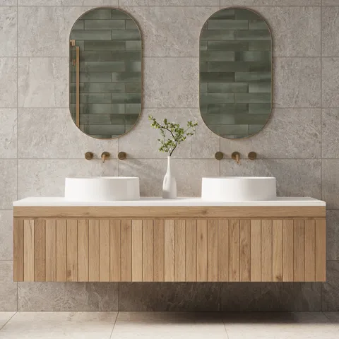 Dawson 12 x 24 Matte Porcelain Tile in Pewter
