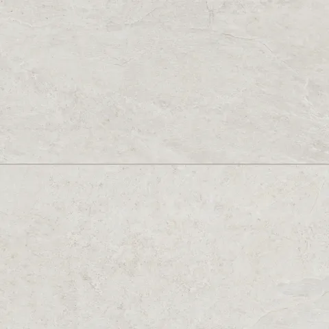 Dawson 24x48 Matte Porcelain Tile in Alabaster, showcasing its soft white tones and natural stone texture.