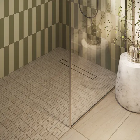 Tatum 1 x 3 Matte Porcelain Mosaic Tile in Vein-Cut Sand