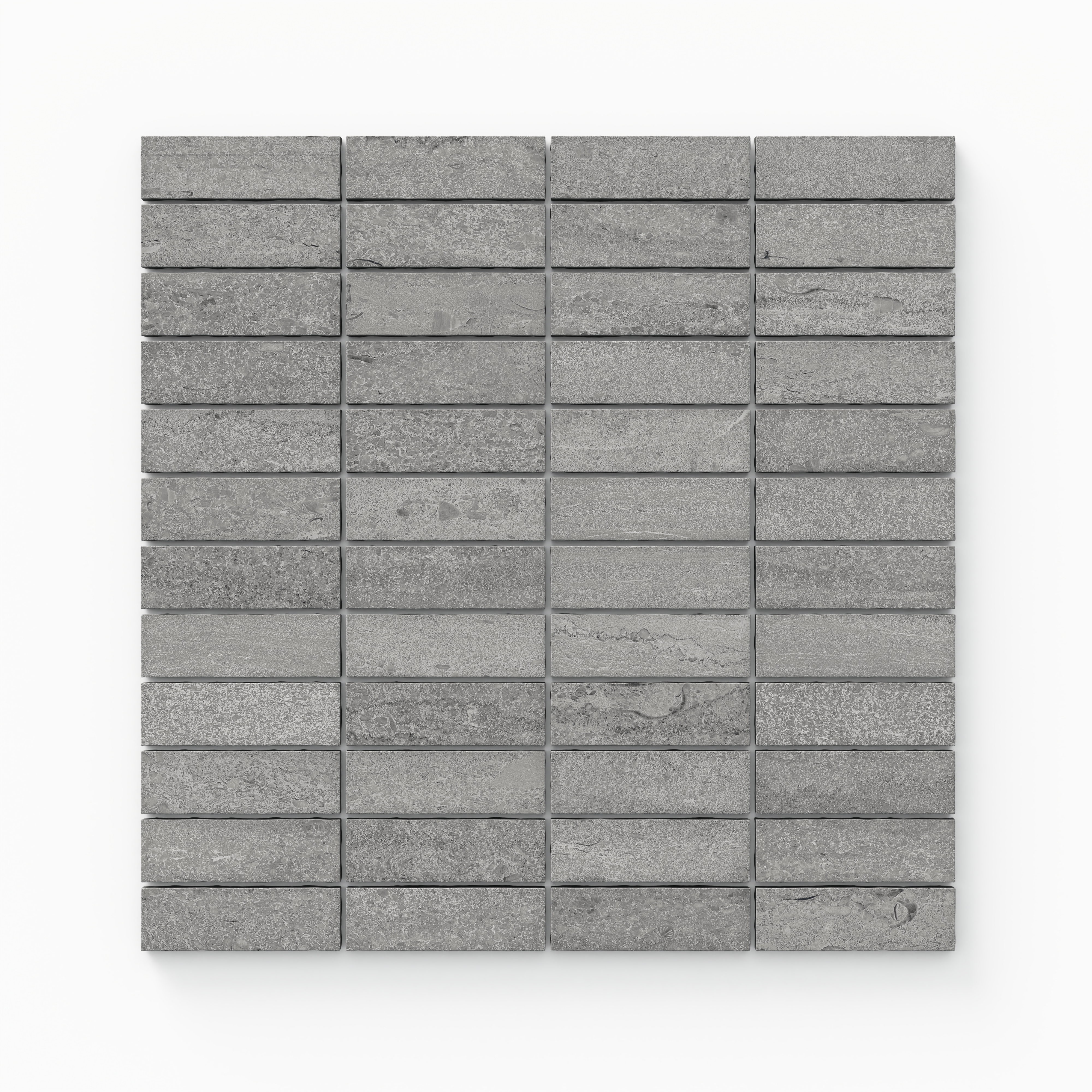Dawson 2 x 2 Matte Porcelain Mosaic Tile in Pewter | Edward Martin