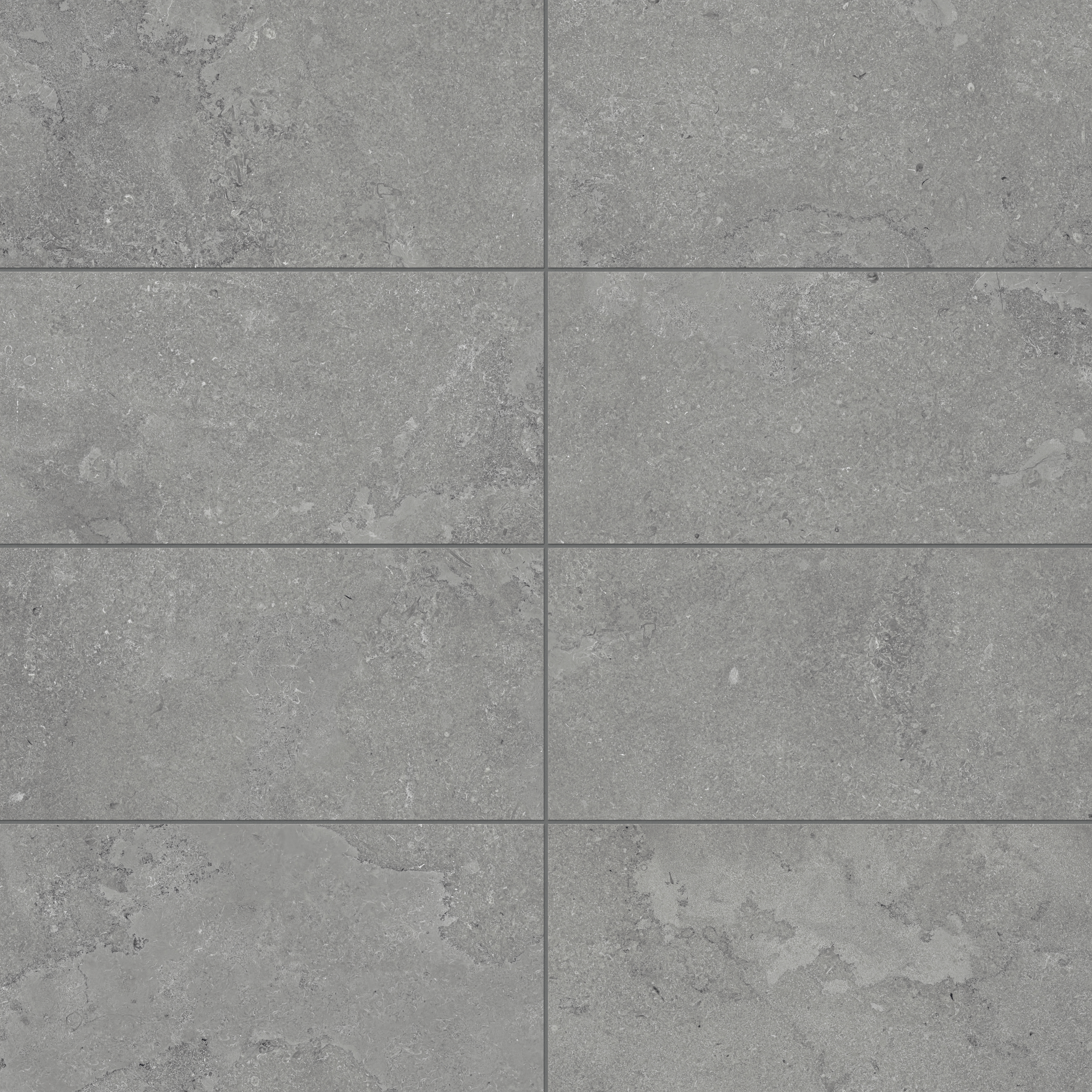 TOTONOE LIGHT グレー Tatum 12 x 24 Matte Porcelain Tile in Cross-Cut Pewter | Edward Martin