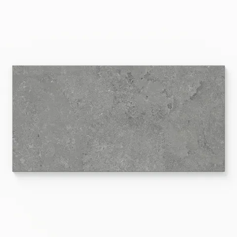 Tatum 12 x 24 Matte Porcelain Tile in Cross-Cut Pewter