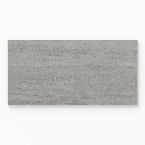 Tatum 12 x 24 Matte Porcelain Tile in Vein-Cut Ash