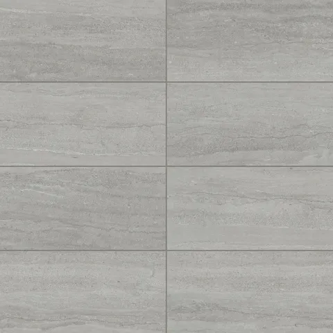 12x24 matte porcelain tile in a refined grey tone featuring elegant vein-cut patterns, perfect for adding subtle texture to modern interiors.