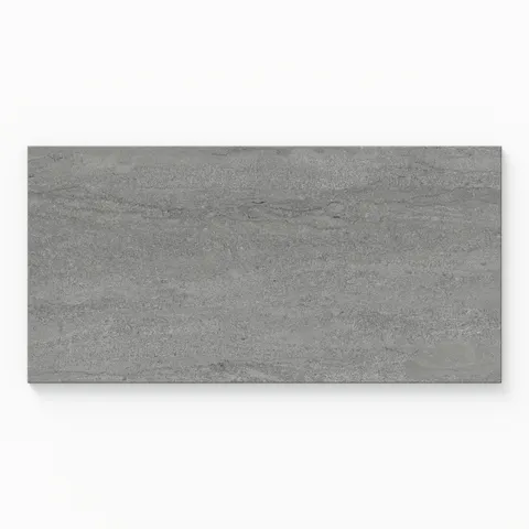 Tatum 12 x 24 Matte Porcelain Tile in Vein-Cut Pewter