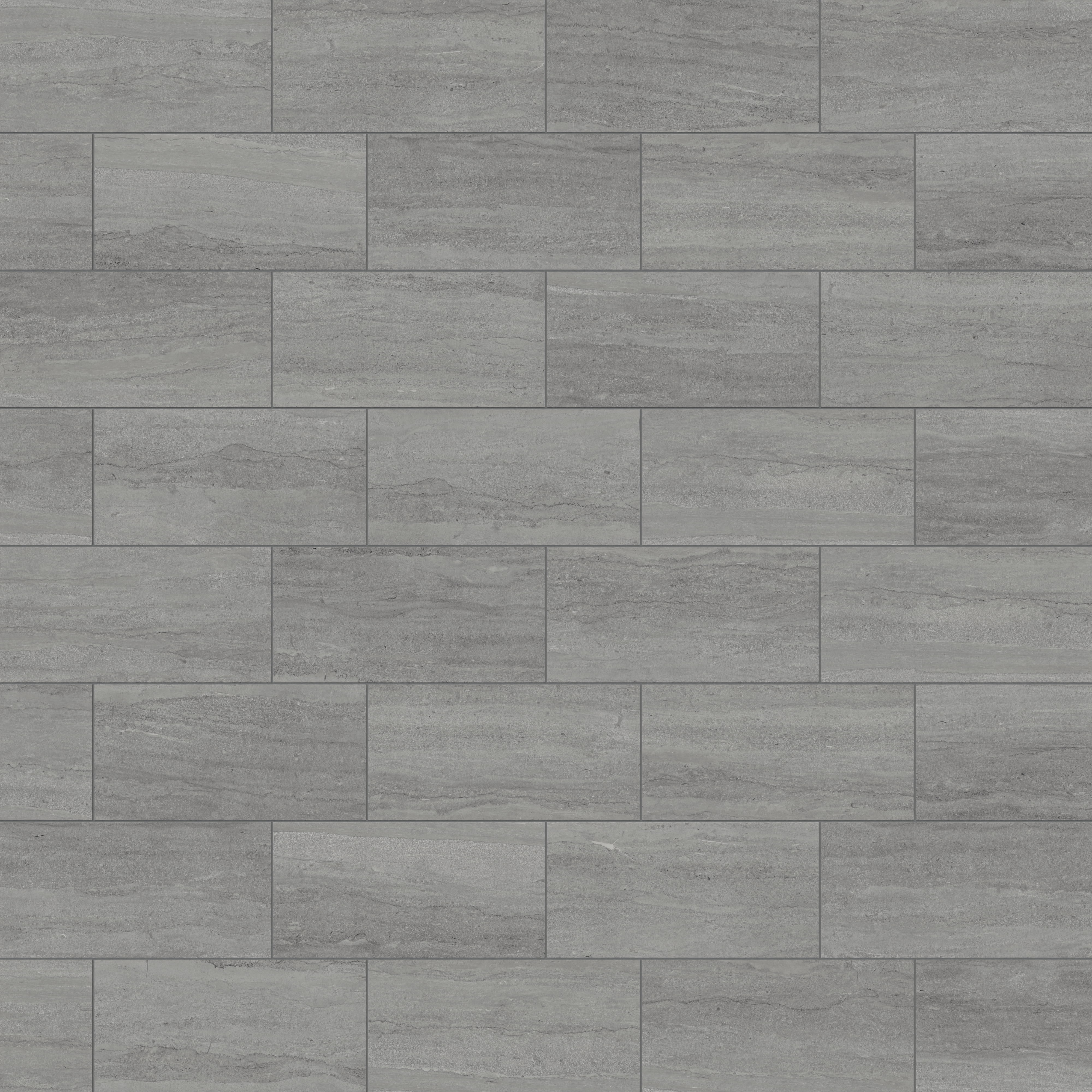 Tatum 12 x 24 Matte Porcelain Tile in Vein-Cut Pewter | Edward Martin
