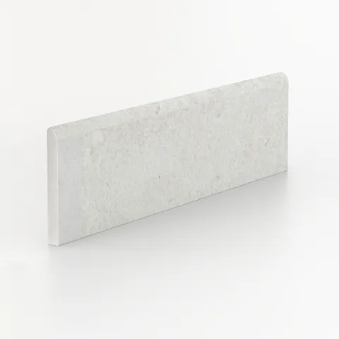 Tatum 3 x 12 Matte Porcelain Bullnose Tile in Cross-Cut Straw