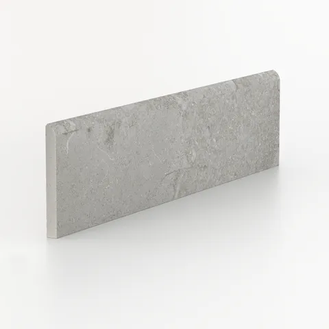 Tatum 3 x 12 Matte Porcelain Bullnose Tile in Cross-Cut Dune