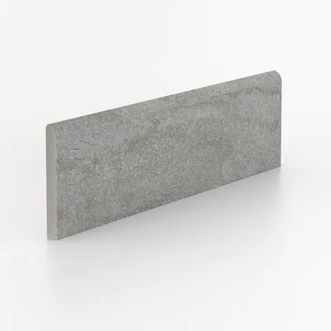 Tatum 3 x 12 Matte Porcelain Bullnose Tile in Vein-Cut Ash