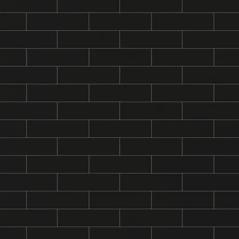 Polly 3 x 10 Glossy Ceramic Tile in Black