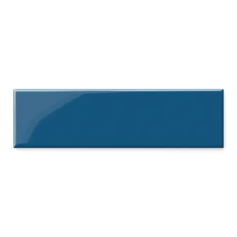 Polly 3 x 10 Glossy Ceramic Tile in Blue Grey
