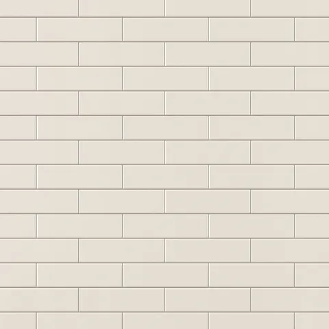 Polly 3 x 10 Satin Ceramic Tile in Cream
