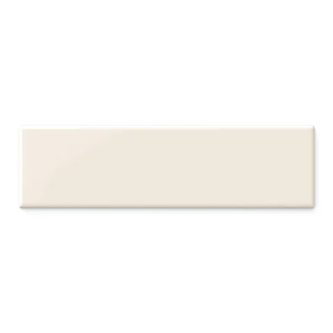 Polly 3 x 10 Glossy Ceramic Tile in Cream