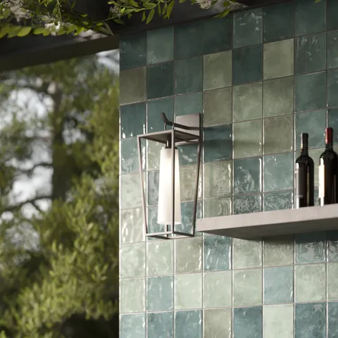 Lilah 6 x 6 Glossy Ceramic Tile in Opal