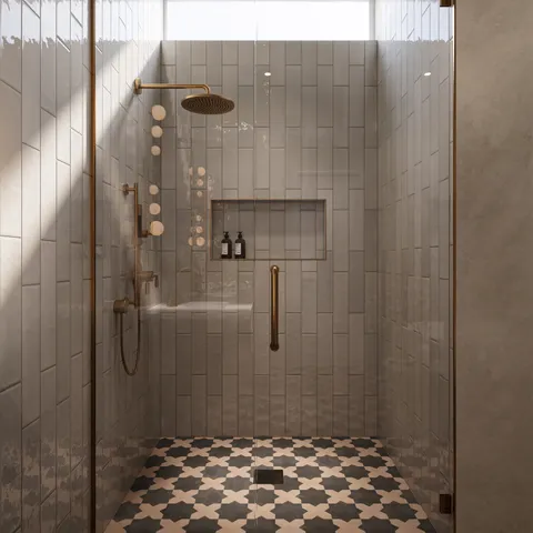 Olivia 4 x 16 Glossy Ceramic Tile in Gris