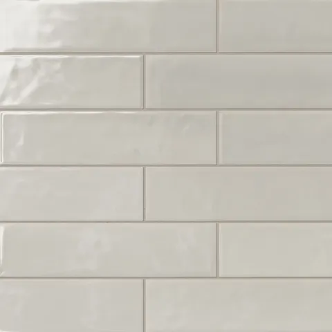 Olivia 4 x 16 Glossy Ceramic Tile in Pearl