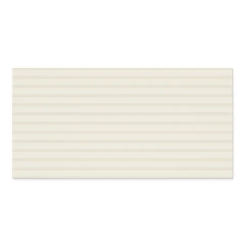 Riley 24 x 48 Matte Porcelain Tile in Striped Pattern Cream