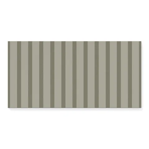 Riley 12 x 24 Matte Porcelain Tile in Striped Pattern Sterling