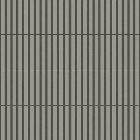 Featuring a matte finish and sleek vertical stripes, these 12x24 dark grey tiles provide a modern, sophisticated design element that enhances the overall aesthetic of the space.