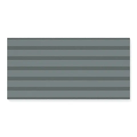 Riley 12 x 24 Matte Porcelain Tile in Striped Pattern Indigo