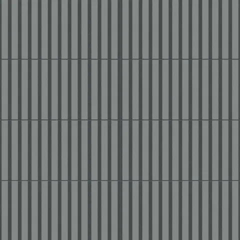 12x24 blue tiles with a bold vertical striped pattern in a matte finish, offering a sleek and modern design for contemporary interiors.