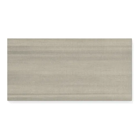 Riley 12 x 24 Matte Porcelain Tile in Linen Pattern Oyster