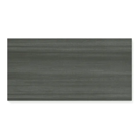 Riley 12 x 24 Matte Porcelain Tile in Linen Pattern Charcoal
