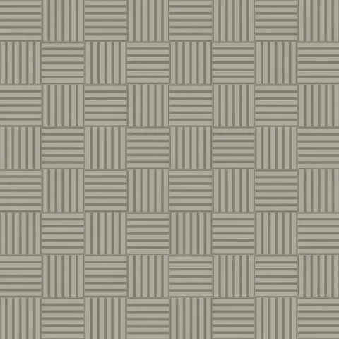 Riley 12 x 12 Matte Porcelain Tile in Striped Pattern Sterling