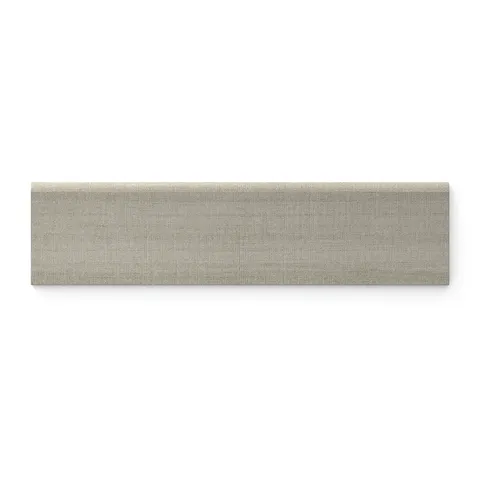With its refined linen texture and matte surface, this 3x12 brown bullnose tile is ideal for achieving smooth, clean lines and a unified look in any space.