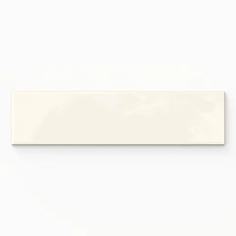 Madilyn 3 x 12 Glossy Ceramic Tile in Cream