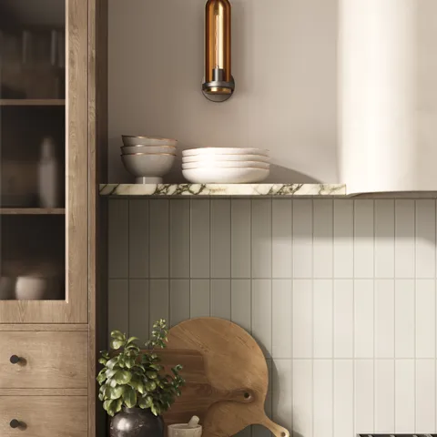 Teagan 3 x 12 Glossy Ceramic Tile in Pearl