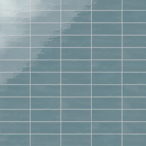 Josie 4 x 10 Glossy Ceramic Tile in Ocean