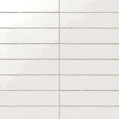Josie 3 x 12 Crackled Ceramic Tile in Pearl