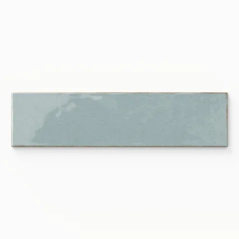 Josie 3 x 12 Crackled Ceramic Tile in Sky