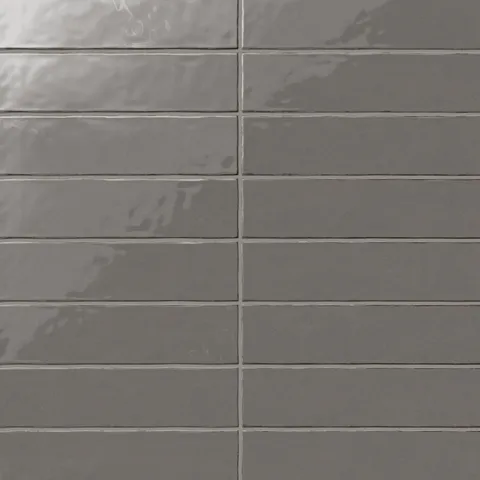 Josie 3 x 12 Crackled Ceramic Tile in Taupe