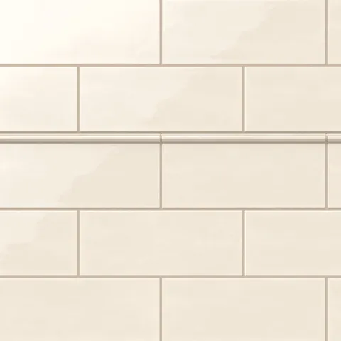 Josie 0.5 x 10 Pencil Glossy Ceramic Tile in Cream